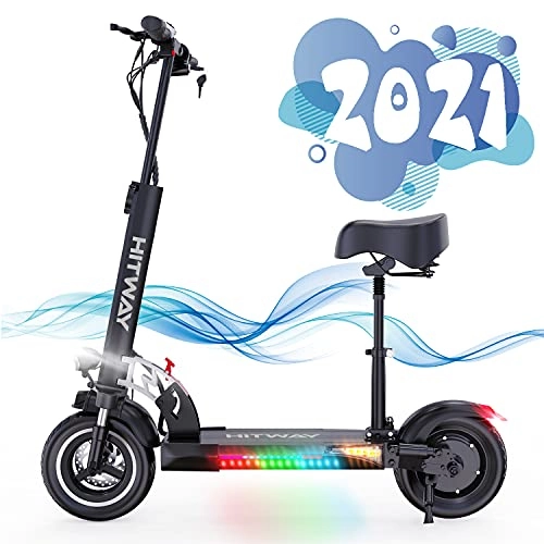 Electric Scooter : Electric Scooter Adult, H5 Electric Scooter With Seat Fast Scooter 800W Motor Max Speed 45km / h Foldable Electric Scooter with LCD display 10A Li-Ion battery Foldable E-Scooter