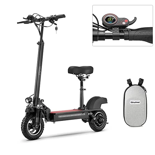 Electric Scooter : Electric Scooter iSinwheel iX5 Long Range 20 KM, Top Speed up to 25 KM / H, 10'' Offroad Tires 500W Motor E Scooter with Seat for Adults