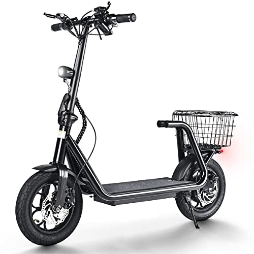 Electric Scooter : Electric Scooters Adults, 11AH Folding E Scooters 12 inches Pneumatic Tires - S5 pro