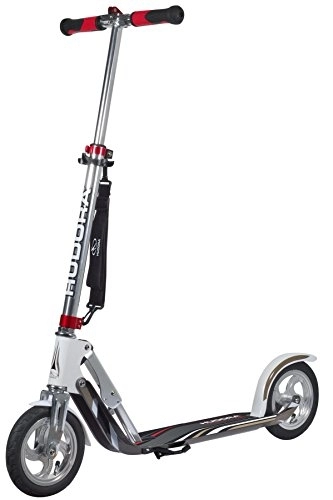 Electric Scooter : Hudora 14005 AIR 205 Big Wheel Aluminium Scooter, Silver / White, One Size