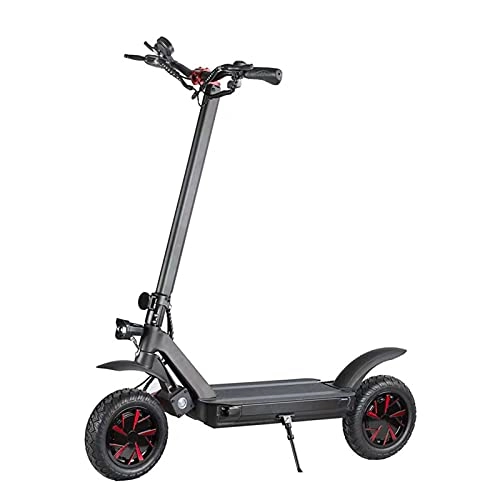 Electric Scooter : JAJU Electric Scooter Adult, 10-inch Pneumatic Tires, three Speed Modes, Portable Commuter Scooter With A Maximum Load Of 150 kg, Portable folding electric car