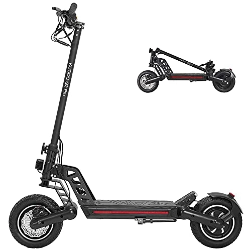 Electric Scooter : Kugoo G2 PRO Off Road Scooter Electric Scooters Pure E Scooter Pro 15Ah Battery Maximum Distance 50 KM Folding Kick E Scooter for Adult Black
