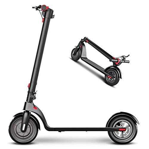 Electric Scooter : L&WB Lntelligent Electric Scooter Adult-(LED Central Control Display)-8.5" Self-Repair Tires / Three-Speed Shift, Up to 15.5MPH & Removable Long-Range Battery