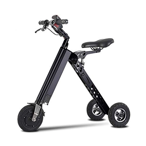 Electric Scooter : Lxn Mini Foldable Tricycle 10 Inch, 36V 250W Lithium Battery Electric Scooter with 20 Mile Range With Light Weight 13.6KG, Speed 25KM / H