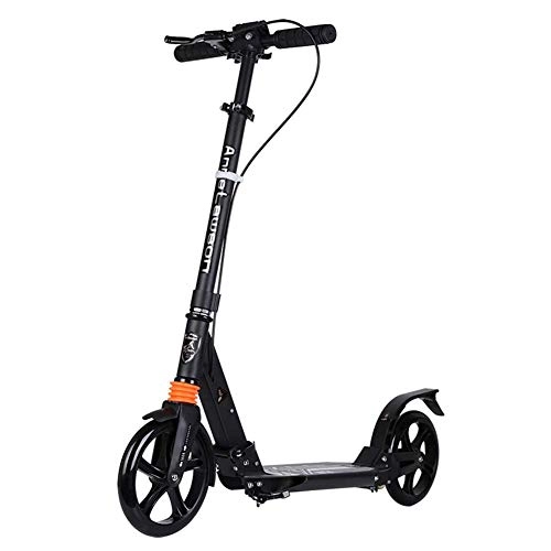 Electric Scooter : Relaxbx Foldable Adult Kick Scooters with Handbrake, Commuter Scooters with Big Wheels, Birthday Gifts for Adults / Teens / Kids, Non-Electric, Up to 100kg