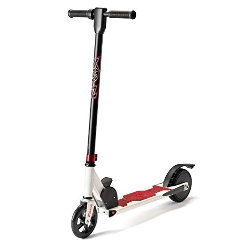 Electric Scooter : Xootz TY6092-1 Kid's Evader Electric Scooter for Adults, Ultra Lightweight Foldable, 24V Rechargeable Battery, White / Red, One Size