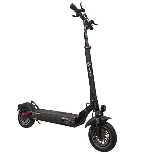 Electric Scooter : ZWHEEL Electric Scooter ZRino 500W, 3 Speed Modes, Battery 13, 000 mAh 48V, Dual Suspension, Disc Brakes Rear, Wheel Drive