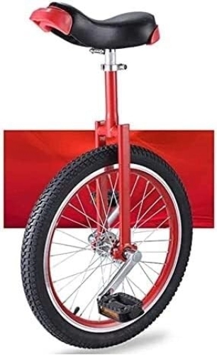 Monocycles : FOXZY Cyclisme monocycle for l'exercice en Plein air, Selle Confortable Standard, Cyclisme acrobatique for Les débutants dans Les Sports de Plein air (Color : Rosso, Size : 16 inch)