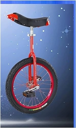 Monocycles : FOXZY Entraîneur de Roue de roulement de monocycle, vélo acrobatique Professionnel Adulte vélo d'équilibre de vélo de Roue Unique vélo de Fitness (Color : Rosso, Size : 20 inch)