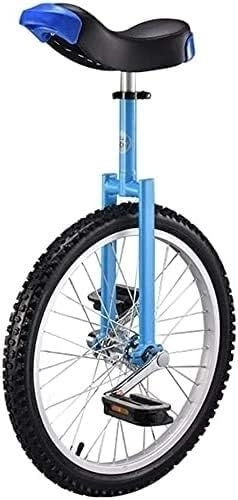 Monocycles : FOXZY Monocycle de vélo, monocycle Adulte, vélo équilibré Bleu, sièges réglables for Le Transport et pédales antidérapantes (Color : Blu, Size : 16 inch)