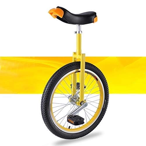 Monocycles : Monocycle 16"18" 20"Monocycle pour Enfants et Adultes, monocycle extérieur réglable avec Jante en Alliage (Roue de 18 Pouces)