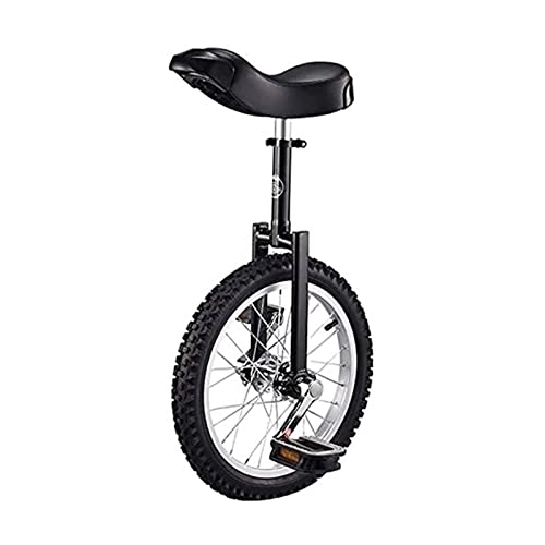 Monocycles : Monocycle Noir 24" / 20" / 18" / 16" Roue Monocycle pour Enfants / Adultes, Balance Vélo Vélo Vélo avec Siège Réglable (A 24in)