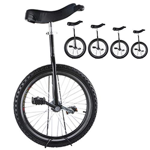 Monocycles : Monocycle pour Les Enfants et Les Adultes Monocycle d'équilibre pour maman / papa / adulte 20 / 24 pouces, noir, roue de 16 / 18 pouces pour enfants de 9 à 15 ans / garçons / filles, meilleur cadeau d'anniversai