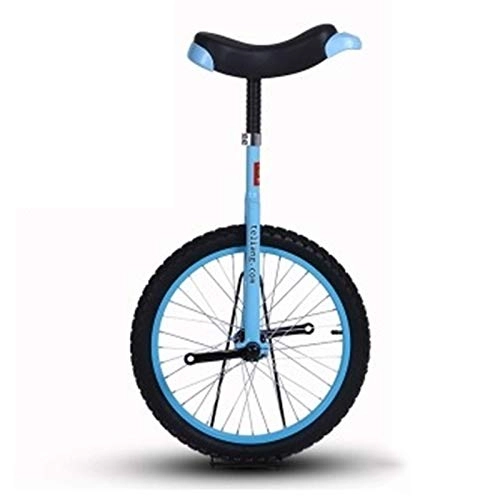 Monocycles : Monocycle Roue de 14" Uni-Cycle pour Les Enfants, Antidérapant Débutant Monocycle avec Jante en Alliage, Exercice D'auto-équilibrage / Entraînement des Jambes (Color : Blue, Size : 14inch Wheel)