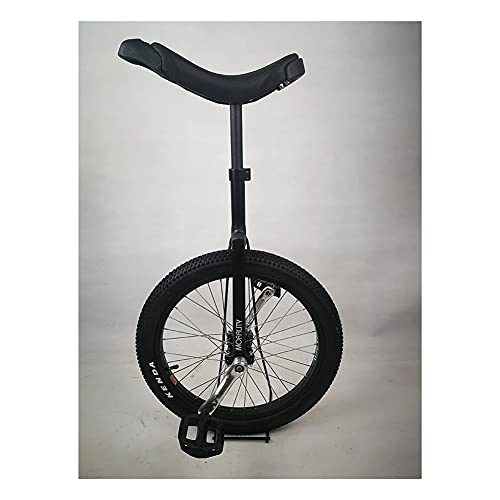 Monocycles : Monocycle Vélo Monocycle 20 Pouces Design Ergonomique Roue Monocycle avec Nylon Pédales Antidérapantes Roue Formateur Monocycle Cadre en Acier Robuste (Noir)