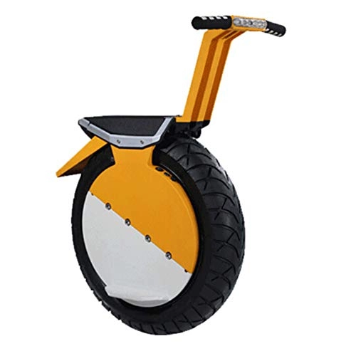 Monocycles : PAUL&F Monocycle lectrique, Scooter De Planche roulettes, Smart Body, Vitesse Maximale 25 Km / H, Moteur Haute Puissance 500 W, Pneus 17 Pouces, Protection De Batterie Faible, Yellow