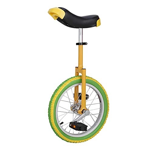 Monocycles : QWEASDF Monocycle Ajustable 16", 18", 20" Hauteur Réglable Anti-dérapant Butyl Montagne Pneu Équilibre Cyclisme Exercice Vélo Bike, 18″