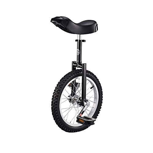 Monocycles : QWEASDF Monocycle / vélo à Une Roue Hauteur réglable Charge maximale 150 Kg, jonglage monocycle Artiste 16-20 Pouces Mono Roue, Noir, 20″