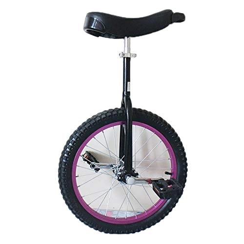 Monocycles : QWEASDF Monocycle, vélo à Une Roue Hauteur réglable Charge maximale 85 Kg, Cirque jonglage monocycle Artiste 16, 18, 20 Pouces Mono Roue, Noir, 18″