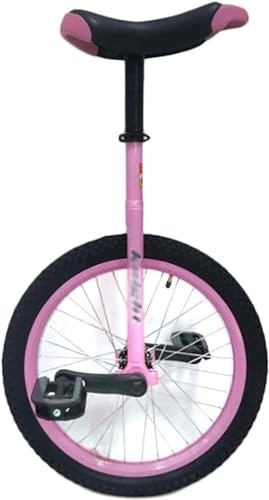 Monocycles : QYMLSH monocycle extérieur Roues Pink Girl 20 / 18 / 16 Pouces, monocycle Rose, vélo autoportant for débutant, utilisé for Les Exercices de Fitness en Plein air (Size : 16inch)