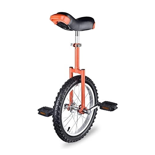 Monocycles : TABKER Monocycle Unicycle Leakproof Butyl Tire Wheel Cycling Outdoor Sport Orange (Size : 18 inches)
