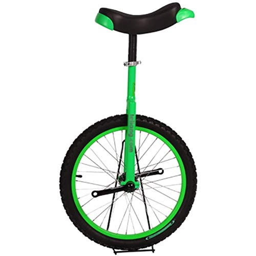 Monocycles : TTRY&ZHANG 20 Pouces Roues monocycle pour Adultes Professionnels, 16 / 18 Solde Vélo pour Enfants (7 / 07 / 10 / 12 Ans), Exercice Sportif (Color : Green, Size : 18 inch)