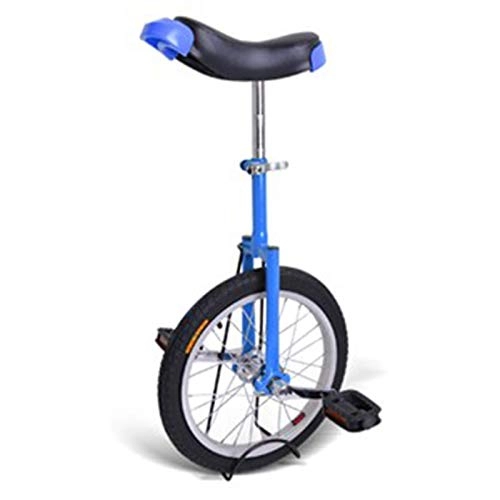 Monocycles : Vélos Monocycle Adolescents Adultes Roue de 20" Monocycle, Extérieur Équilibre Cyclisme pour Personnes Moyennes / Grandes, Haute Résistance Acier Au Manganèse (Color : Blue)