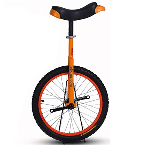 Monocycles : Vélos Monocycle Roue de 24 Pouces Monocycle pour Adultes Unisexes / Grands Adolescents Entraînement des Jambes, à Pédales avec Siège Confortable, pour Débutant (Color : Orange, Size : 24inch Wheel)