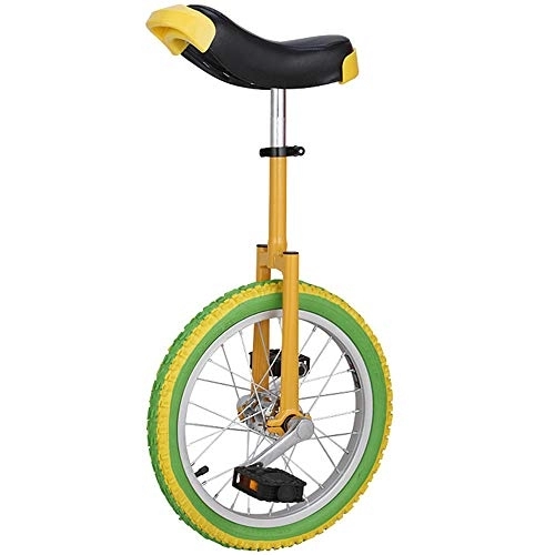 Monocycles : WHR-HARP Monocycle Adulte, Monocycle de Vélo D'équilibre, Antidérapant, Anti-Usure, avec Jante en Alliage Pneu Extra épais, Siège Réglable, pour Les Sports de Plein Air Fitness Exercice Santé, 16inch