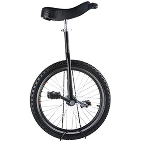 Monocycles : WHR-HARP Monocycle Adulte, Monocycle de Vélo D'équilibre, avec Pneu Extra épais de Jante en Alliage, Hauteur Réglable, pour Les Sports de Plein Air, Black-16inches
