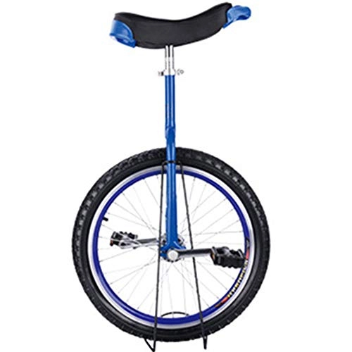 Monocycles : WHR-HARP Monocycle Adulte, Monocycle de Vélo D'équilibre, avec Pneu Extra épais de Jante en Alliage, Hauteur Réglable, pour Les Sports de Plein Air, Blue-18inches