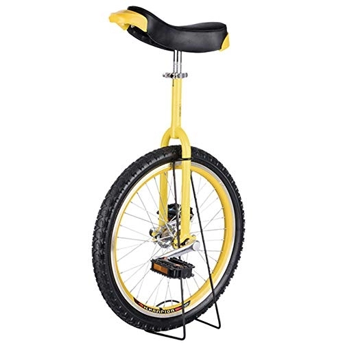 Monocycles : WHR-HARP Monocycle / Vélo à Une Roue Hauteur Réglable, Pneus de Montagne équitation Exercice D'auto-équilibre équilibre Vélo équitation Sports de Plein Air Exercice de Remise en Forme, Yellow-24inches