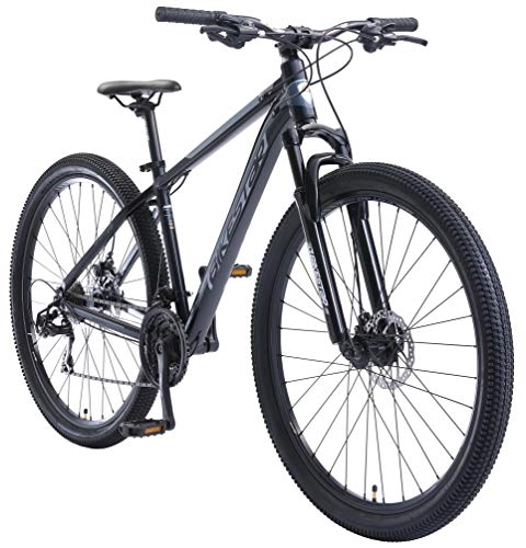 Vélos électriques : BIKESTAR VTT en Aluminium, Frein à Disque, 21 Vitesses Shimano, 29 Pouces | Mountainbike Cadre 17" Pouces MTB Suspension Avant | Bleu
