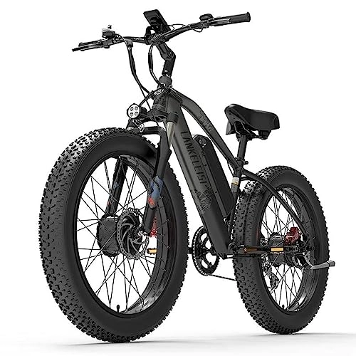 Vélos électriques : Cosintier Vélo électrique Tout-Terrain MG740 Plus - Double Moteur Avant et arrière, Batterie 48V 20ah (Sam- Sung), Affichage LED Couleur HD, 26 Pouces (Gris)