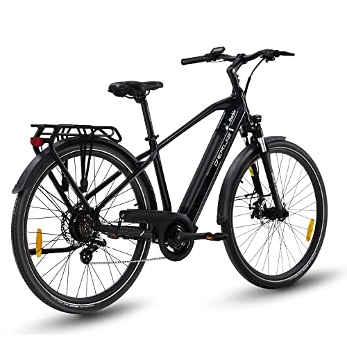 Vélos électriques : DERUIZ Ebike 28 Pouces vélo électrique Haute Puissance, Batterie Bobine 48v 644 Wh, écran LCD avec Bluetooth, Fourche de Suspension de Verrouillage, vélo de Montagne – mer Noire