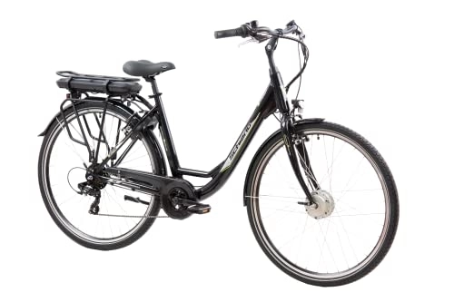 Vélos électriques : F.lli Schiano E-Moon Vélo électrique pour Femmes, Noir, L