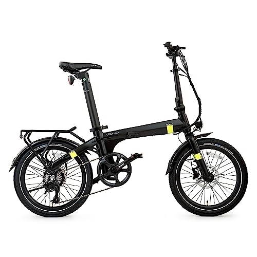 Vélos électriques : Flebi - Vélo Électrique Pliable Eolo | Autonomie 70 km - Vitesse 25 km / h | Batterie 10Ah (Noir)