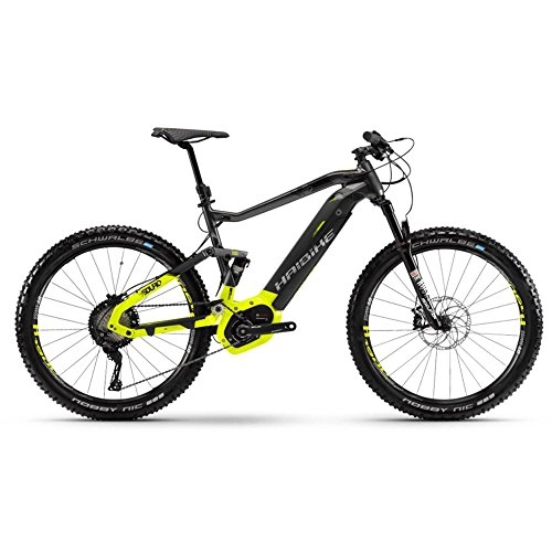 Vélos électriques : haibike sduro fullseven 9.0500WH 11de G XT bcxp (2018), titane / citron vert / noir taille xl