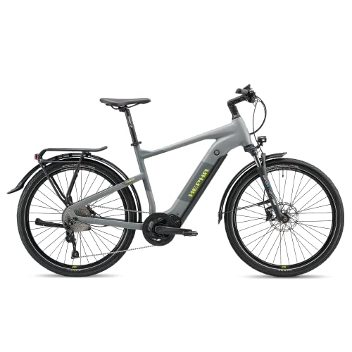 Vélos électriques : HEPHA E-Bike Trekking 7 Ultra, vélo électrique avec Batterie 708 Wh, Moteur Central 100 Nm VTC, Freins à Disque hydrauliques, App Support, Unisex 27, 5 Pouces, 2023 Highstep. (Gris foncé, M)