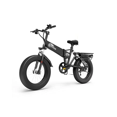 Vélos électriques : HESND ddzxc Vélo électrique électrique en pouces Fat Tire Off Road Ebike Puissant VTT électrique pour adultes Cyclisme