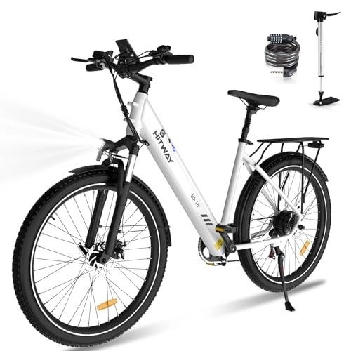 Vélos électriques : HITWAY Vélo Électrique, Vélo de Montagne électrique 27, 5", 250W VTT Électrique 36V12Ah Batterie Amovible, Dérailleurs 7 Vitesses, e-Bike Urbain pour Adulte