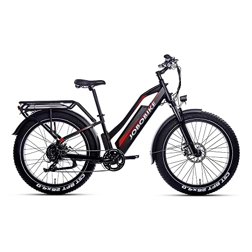 Vélos électriques : JOBO Ebike Vélo de montagne électrique pour homme 26" 80 N.m Pedelec avec moteur série Bafang G060, Shimano 7 vitesses E pour homme (F33)..