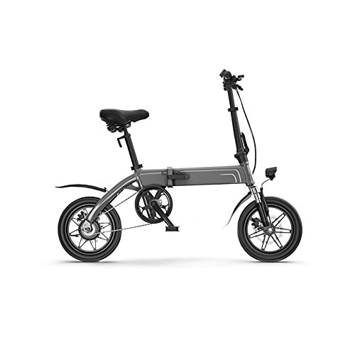 Vélos électriques : LUGMO zxc Vélo électrique pliable ultra léger portable pour hommes et femmes Vélo électrique 35, 6 cm Vélo pliable 250 W 36 V Vélo électrique adulte (taille : gris)