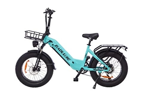 Vélos électriques : ONESPORT Vélo électrique Pliant pour Adultes, vélos électriques 250W avec Batterie Amovible 48V 10Ah, 7 Vitesses, Double Amortisseur
