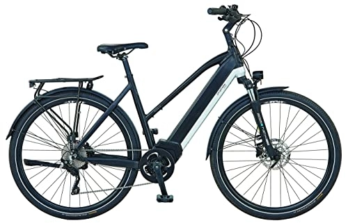 Vélos électriques : Prophete E-Bike eSUV 22.ETS.15 Vélo électrique 28" AEG ComfortDrive Adulte Unisexe, Noir / Argent, (71, 12 cm)