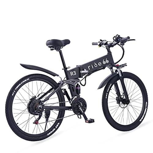 Vélos électriques : ride66 Vélo électrique pliable R3 26" VTT 21 vitesses freins hydrauliques