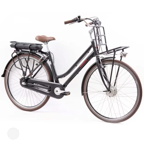 Vélos électriques : TRETWERK - Vélo électrique Pedelec pour Femme 28" - Sophia Noir - Vélo de Ville électrique pour Femme avec moyeu à 3 Vitesses Shimano Nexus - Vélo électrique avec Moteur Avant 250 W, 36 V