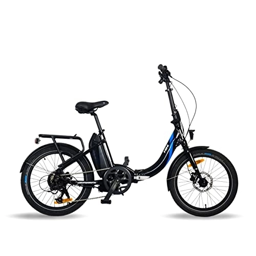 Vélos électriques : URBANBIKER - vélo électrique Pliant Mini, Batterie Lithium Samsung 36 V 14 Ah (504 Wh) Moteur 250W, Freins hydrauliques, 20 Pouces, Noir