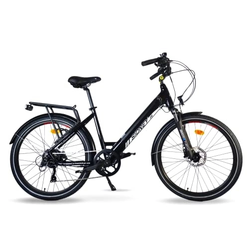 Vélos électriques : URBANBIKER Vélo électrique Ville Sidney, Noir, 26". Batterie Lithium (cellules Samsung) ION 504 Wh (14 Ah 36 V), 7 Vitesses.Freins hydrauliques.
