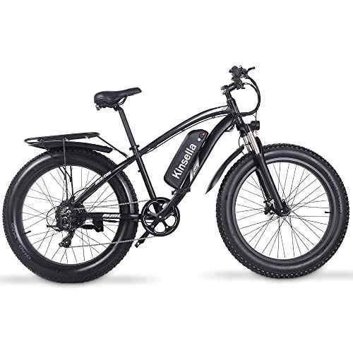 Vélos électriques : Vélo électrique 26" avec batterie au lithium amovible 48 V / 17 Ah, freins à disque hydrauliques avant et arrière Shimano 7 vitesses